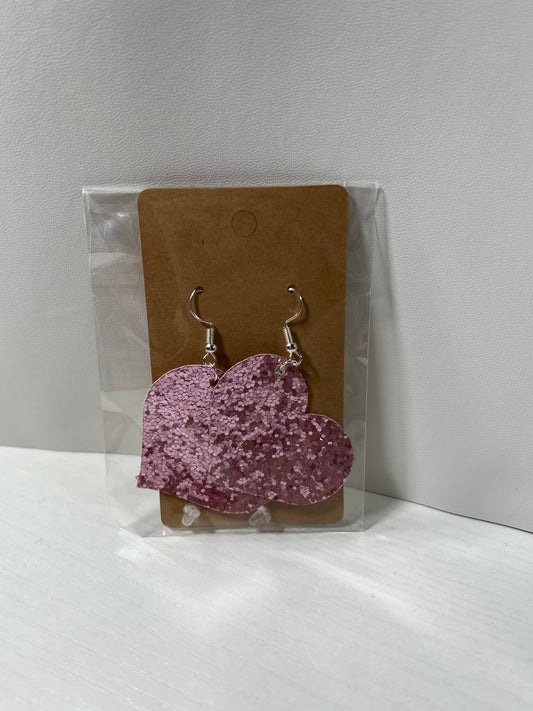 Heart Pink Earrings