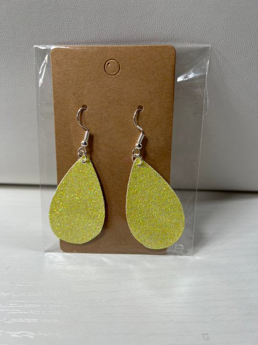 Yellow Sparkle Earrings