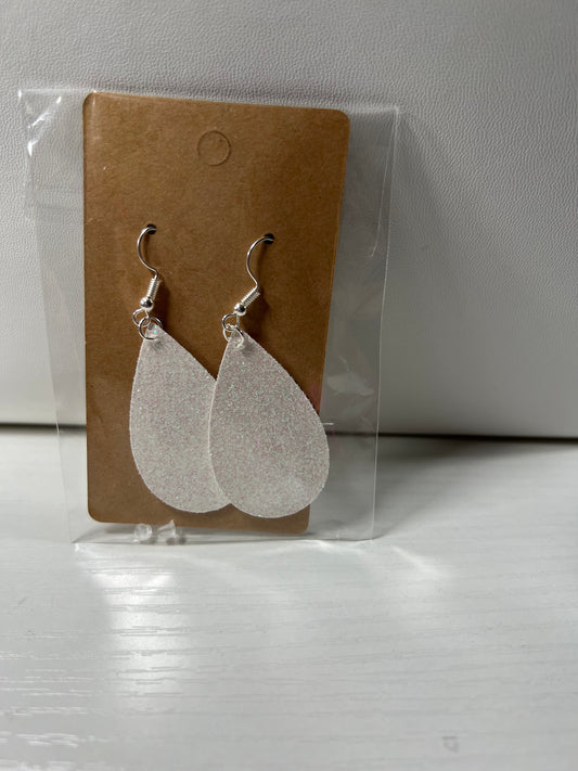 White Sparkle Earrings