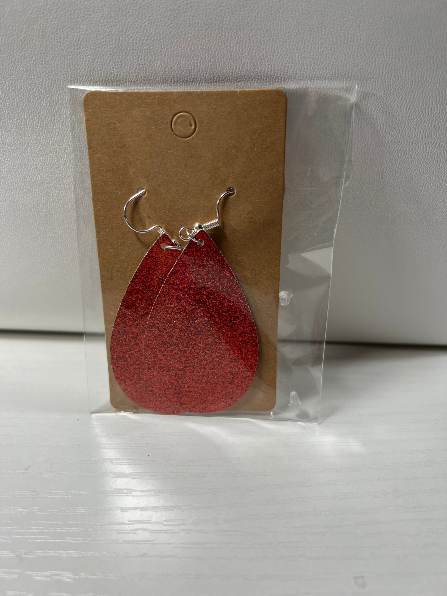 Red Sparkle Earrings