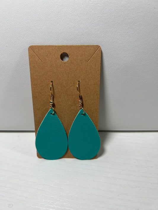 Teal Front And Back Earrings