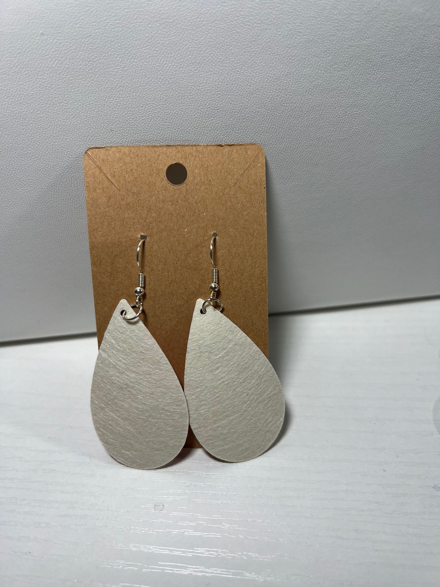 Silver Glitter Earrings